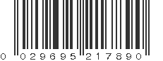 UPC 029695217890