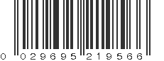 UPC 029695219566