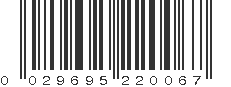 UPC 029695220067