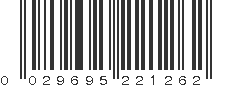 UPC 029695221262