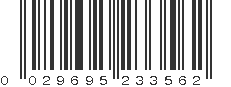 UPC 029695233562