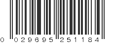 UPC 029695251184