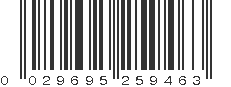 UPC 029695259463