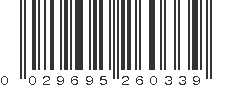 UPC 029695260339