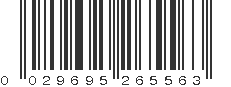 UPC 029695265563