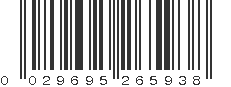 UPC 029695265938