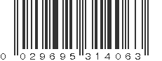 UPC 029695314063