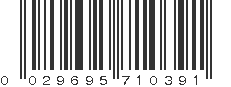 UPC 029695710391