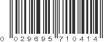 UPC 029695710414