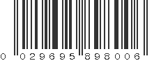 UPC 029695898006