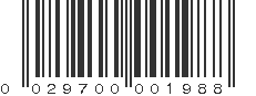 UPC 029700001988