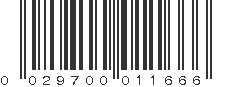 UPC 029700011666