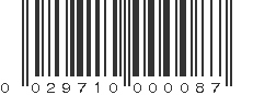 UPC 029710000087