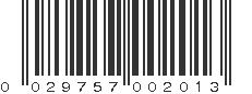 UPC 029757002013