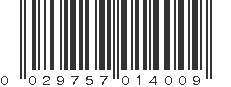 UPC 029757014009