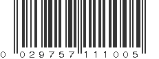 UPC 029757111005