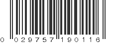 UPC 029757190116