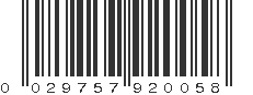 UPC 029757920058