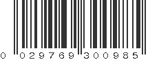 UPC 029769300985