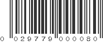 UPC 029779000080