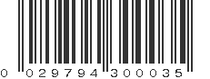 UPC 029794300035