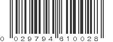 UPC 029794610028