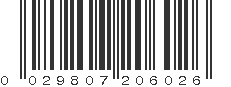 UPC 029807206026