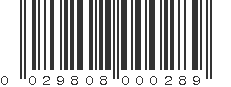 UPC 029808000289