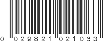 UPC 029821021063