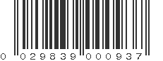 UPC 029839000937