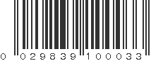 UPC 029839100033