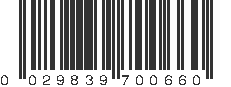 UPC 029839700660