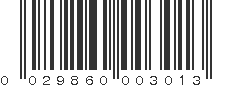 UPC 029860003013