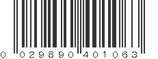 UPC 029890401063