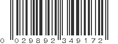 UPC 029892349172