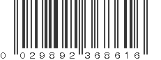 UPC 029892368616