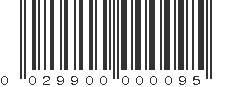 UPC 029900000095