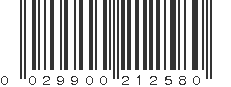 UPC 029900212580