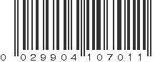 UPC 029904107011