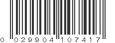 UPC 029904107417