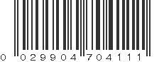 UPC 029904704111