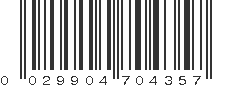 UPC 029904704357