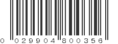 UPC 029904800356