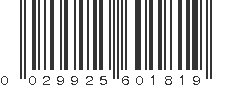 UPC 029925601819