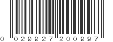 UPC 029927200997