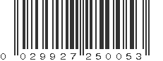 UPC 029927250053