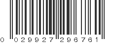 UPC 029927296761