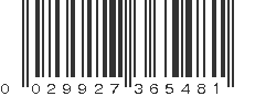 UPC 029927365481