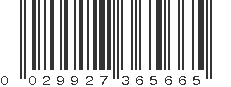 UPC 029927365665