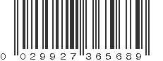 UPC 029927365689